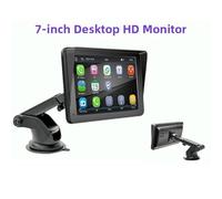 EasyByMall 7-Inch Portable Wireless Car MP5 Player for CarPlay and Android Auto, FM Transmitter, Reversing Video Support (Camera Optional), 1024x600 HD Capacitive Screen