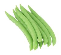 EasyByMall 8 Pack Artificial Green Beans, Lifelike Plastic Foam Fake Vegetables for Kitchen Dining Room Decor, Storefront Display, Photography Props and Fruit Plate Arrangement