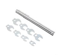 EasyByMall 8pcs 3/8 Drive Crowfoot Wrench Set 10-22mm Metric Crows Foot Wrench for Ratchet Extension Tools Tight Spaces Automotive Repair Kit