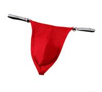 EasyByMall 90% Polyester Men's Thong High Elastic Waistband | Low rise , high elasticity, breathable mesh, U-shaped pouch, solid color options
