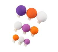 EasyByMall 9PCS EVA Fishing Floats Beads Air-Lock Strike Indicator for Trout Casting, Polyurethane Bobbers for Streams and Rivers