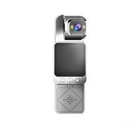 EasyByMall Action Camera, HD Handheld Clip-On Cam with WiFi for Outdoor Sports and Law Enforcement, Compact ABS Body, Silver