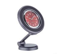EasyByMall Aluminum Car Mount with Adjustable Angle and Clock A Must Have for Every Driver (Red)