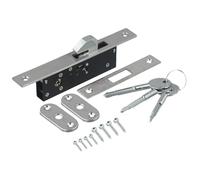 EasyByMall Anti-Theft Sliding Door Lock with Crossed Keys, Narrow Stile Security Deadbolt for Windows, Vans, Sheds and Furniture Hardware