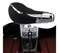 EasyByMall Automatic Gear Shift Knob for Vauxhall Opel Astra J Meriva B Insignia, Leather & ABS Replacement Shifter Knob Black
