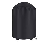 EasyByMall BBQ Grill Cover for Kettle Barbecue, 210D Oxford Cloth Waterproof Protector, Rain Dust Resistant Outdoor Guard with Straps