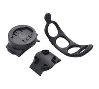 EasyByMall Bike Stem Extension Mount 360° Rotation Adjustable Handlebar Bracket Compatible with Garmin Bryton Wahoo GPS Computers Black