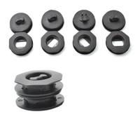 EasyByMall Car Floor Mat Clips Retainer Fasteners, 4 Sets Black Plastic Carpet Fixing Clamps Holders for Auto Interior Accessories