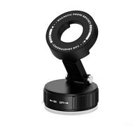 EasyByMall Car Magnetic Phone Holder Adjustable Angle Stand with Robust Suction Base and Anti Slip Features (Black)