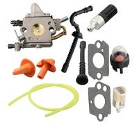 EasyByMall Carburetor Kit for MS192 MS192T MS192TC Chainsaws, Replacement for Zama C1Q-S258 & OEM 1137-120-0650, Set with Fuel Filter Hose Gasket Bulb