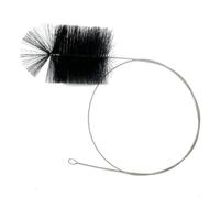 EasyByMall Chimney Brush with Telescopic Handle, Stainless Steel Wire Flue Cleaning Kit for Fireplace Stove Pipe Furnace Ventilation Duct and BBQ Grill, 2M Extension Rod with 15cm Brush Head