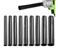 EasyByMall Chrome Vanadium Steel 1/2 Drive Hex Socket Adapter, 200mm Long Extension Bar for Electric Impact Wrench and Pneumatic Tools, Black