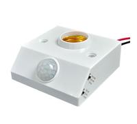 EasyByMall E27 Screw Socket Motion Sensor Light Switch, Adjustable Delay Infrared Human Body Induction Controller for LED Incandescent Fluorescent Bulbs