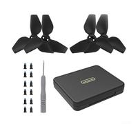 EasyByMall Efficiently Designed Protective Case for Storing for DJI NEO Drone's 4 Propellers Safely Alongside Essential Accessories in a Compact Format (Black)