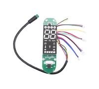 EasyByMall Electric Scooter Display, Dashboard Meter, Turn Signal for Xiaomi Mi4 Ultra, Green Circuit Board, 6 Wire Replacement Part