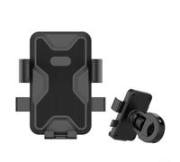 EasyByMall For Electric Bike Motorcycle Phone Holder with Innovative Locking Mechanism, Shock Absorption & 360 Degree Rotation (Handle)