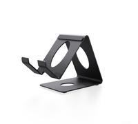EasyByMall Game Console Desktop Stand, 11 * 11 * 7.2CM For ROG For XboxAlly X Game Console Stand For Switch2 Sturdy Iron Design For Shelf Cabinet(black)