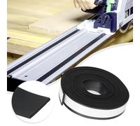 EasyByMall Guide Rail Splinter Guard Replacement Strip 3 Metre for SP6000 & Compatible Track Saws, Fits 1400mm/1900mm/3000mm Rails, Black Rubber Anti-Splinter Insert