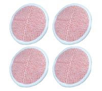 EasyByMall Heavy Duty Scrub Mop Pads Compatible with Bissell Spinwave Hard Floor Cleaners Models 2124 2039A 2307 23157 Washable Reusable Orange 6 Pack