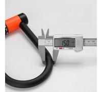 EasyByMall Heavy Duty U-Lock Bike Lock with 4-Digit Combination, High Security Alloy Steel Wheel Lock for Scooter Motorcycle, Weather Resistant with Soft Silicone Coating