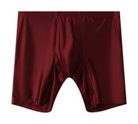 EasyByMall High Elastic Men's Underwear Stretch Satin Boxers | Quick-dry ice silk fabric, satin-like smooth touch, moisture wicking, ideal for hot weather