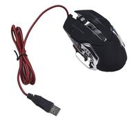 EasyByMall High performance RGB Lighting Gaming Mouse, Ergonomic Design, Precise Optical Sensor, Customizable Buttons (Black)