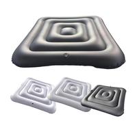 EasyByMall Inflatable Cover for 135cm Square Bathtubs, Thick PVC Thermal Insulation Lid, Energy-Saving Weatherproof Spa Blanket with Quick Valve