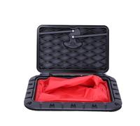 EasyByMall Marine Deck Hatch, Square Access Hatch, Kayak Hatch, Boat Hatch Cover with Lock, 90-Degree Hinges, Black Plastic Storage Compartment for Kayak, Canoe, Rafting