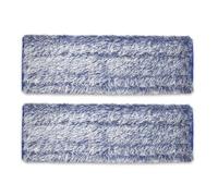 EasyByMall Microfiber Dusting Pad for Hardwood and Hard-Surface Floors, Reusable & Washable up to 500 Times, Fits Family of Mops, 18.3 x 5.5 in, 2-Pack