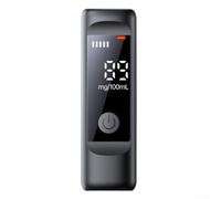EasyByMall Mini Breathalyser Device ABS Material Compact Design | ABS plastic body, lightweight 9.1cm, for durable build, pocket size, easy carry