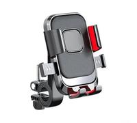 EasyByMall Motorcycles Phone Mount with 360 Degree Rotation and Silicone Shock Absorption for Stable Navigation on Rough Roads (Handle)