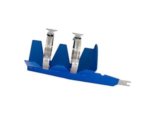 EasyByMall One-Touch Paint Shaker Cup with Adjustable Clamping System, Non-Slip Base for Automotive and Industrial Spray Cans, Blue