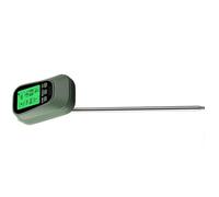 EasyByMall Professional Soil Tester with LED Display, 4-in-1 pH Moisture Light Temperature Meter, Long Probe Garden Analyzer for Farm Greenhouse Home