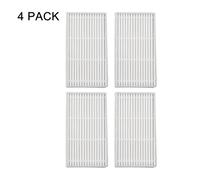 EasyByMall Replacement Filter for MR1 Robot Vacuum Cleaner - 4-Pack Washable Filter Mesh with Plastic Frame, Compatible with MONSGA MR1 Series