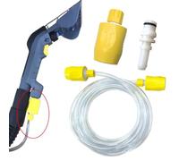 EasyByMall Replacement Hose Connector Kit for Kärcher Puzzi 8/1 10/1 Steam Cleaner, Includes 2.5m Water Hose, Yellow Connector and Nipple, Part 4.446-023.0