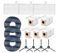 EasyByMall Replacement Parts Kit for eufy Robot Vacuum Omni C20, Includes Filters, Mop Cloths, Dust Bags and Side Brushes for Home Cleaning