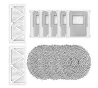 EasyByMall Replacement Side Brush, Filter, Mop Cloth & Dust Bag Kit for DJI ROMO S, ROMO A and ROMO P Robot Vacuum Cleaners