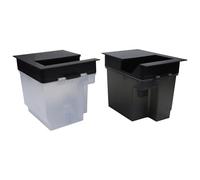 EasyByMall Replacement Water Tank for ECOVACS Deebot X11, X11 Pro, and OmniCyclone Series - PE Plastic Clean & Sewage Dual-Tank Set (2-Piece)