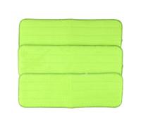 EasyByMall Reusable Mop Pads for Swiffer PowerMop, 38x12cm Washable Microfiber Replacement Heads, Green Cleaning Cloths for Hard Floors