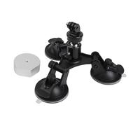 EasyByMall Rotatable Suction Cup Mounting Bracket for Starlink Mini, 180 Degree Adjustable Aluminum Alloy Holder for RV Boat Car Roof Glass