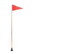 EasyByMall Safety Flag Base Kit with Rail Mount, 47" Aluminum Alloy Flagpole and Red Nylon Banner for Kayak, Canoe, Boat, Dinghy, Yacht DIY Marine Accessories
