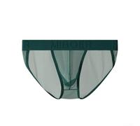 EasyByMall Sheer Men Underwear Polyamide Spandex Blend | U convex pouch, low rise waist, sheer mesh fabric, cooling feel, daily classic style