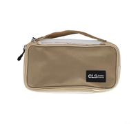 EasyByMall Silverware Bag for Outdoor Use Compact and Portable Tableware Organizer for Camping Trips (Khaki)