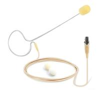 EasyByMall Sleek Lightweight Single Ear Hook Condenser Microphone With A Standardized Four Pin Connector For For Compatibility With Various Professional Audio Equipment