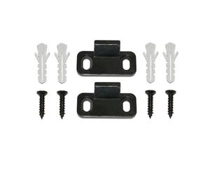 EasyByMall Sliding Barn Door Floor Guide for Recessed & Non-Recessed Doors - ABS Floor-Mounted Track, 5 x 2 x 2.3 cm, 2-Pack