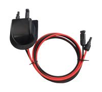 EasyByMall Solar Cable Entry Gland with 2M 10AWG Extension Cord, Weatherproof ABS Junction Box for RV Boat Camper Solar Panel System