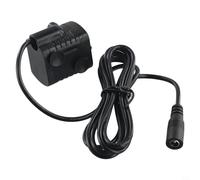 EasyByMall Solar Fountain Pump, Amphibious Plastic, Black, 300L/H, 12V DC, Quiet, High Efficiency, For Fountains, Fish Ponds