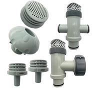 EasyByMall Split Plunger Valve and Nozzle Set for Intex Above Ground Pool, Compatible with 1500-4000 GPH Pumps, 6-Piece Filter Assembly