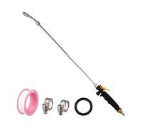 EasyByMall Spray Bar Replacement with 3/8" Brass Barb, Stainless Steel Wand with Adjustable Nozzle and Lockable Valve for Garden Hose Backpack Sprayer