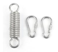 EasyByMall Spring Hanging Chair Swing Hooks for Outdoor Loungers - Heavy-Duty Stainless Steel, Dual Swivel, 600 kg Capacity, Weather-Resistant